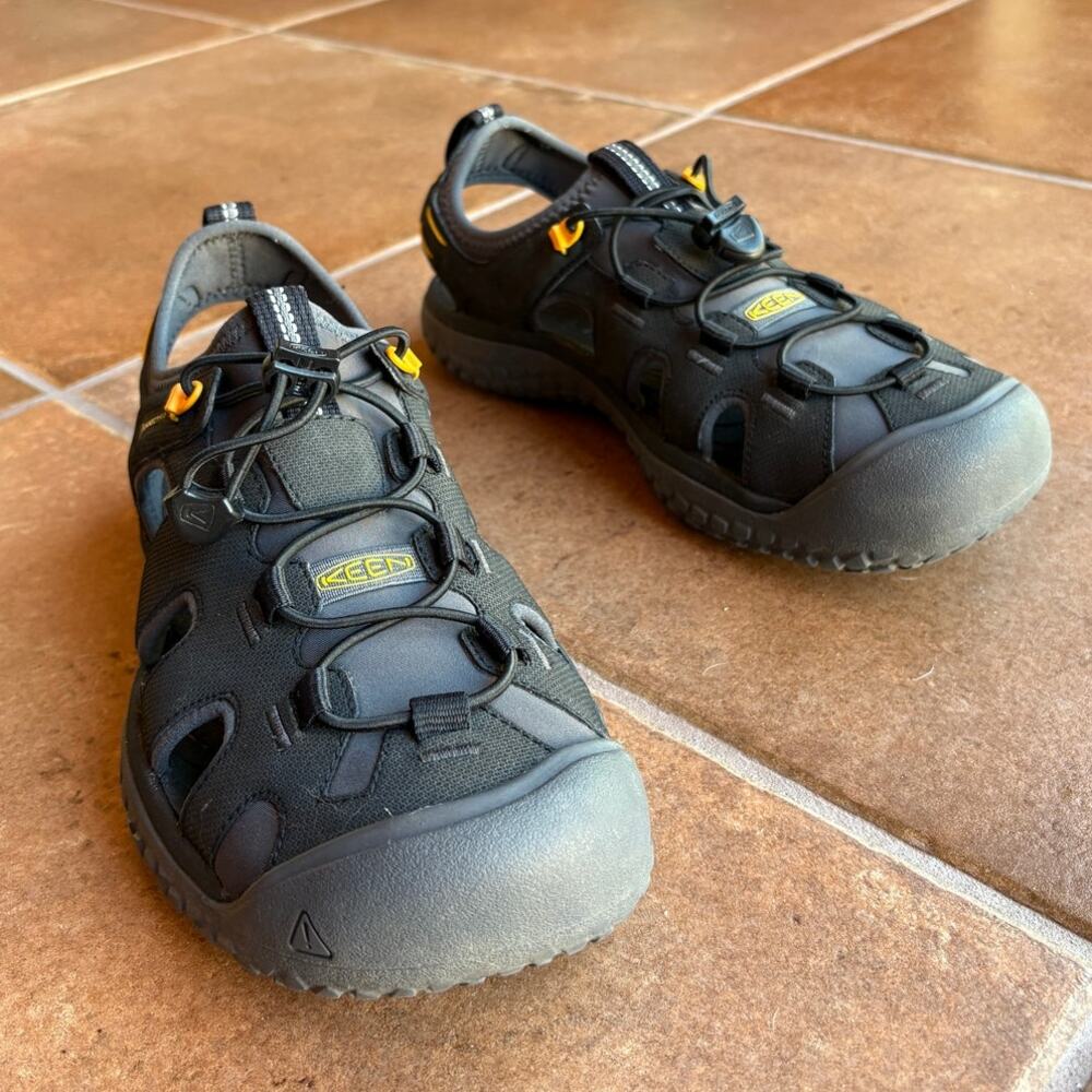 Keen Mens Black SOLR Water Sandals for Outdoor Aquatic Sports Gorpcore size 9 - Picture 16 of 16